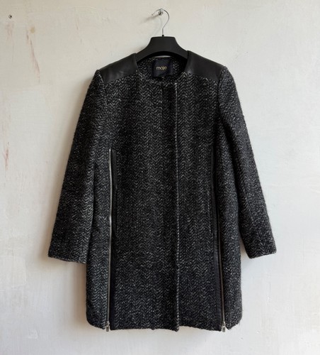 Maje gray wool tweed - maje,