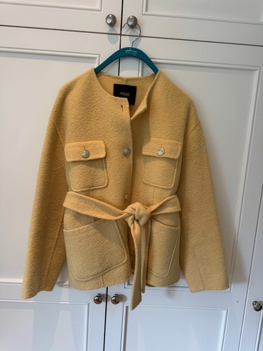 Maje belted wool jacket - maje,