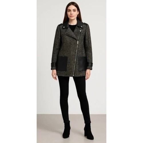 Maje ribiera leather tweed - maje,