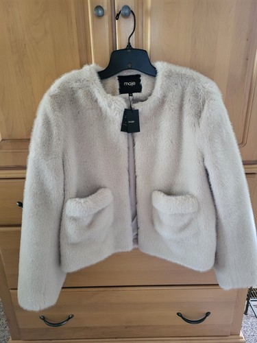 Maje fur jacket nwt - fur, 10
